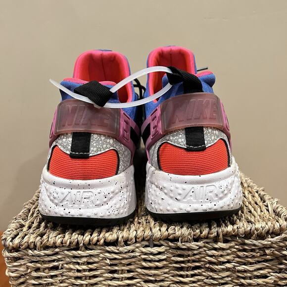 Men's 12 Nike Air Huarache Utility Premium Safari 806979-104 Shoes Running White - Picture 5 of 7